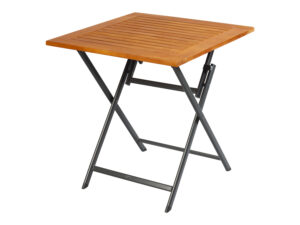 LIVARNO home Alu-Klapptisch "Valencia", mit pflegeleichter Holzplatte