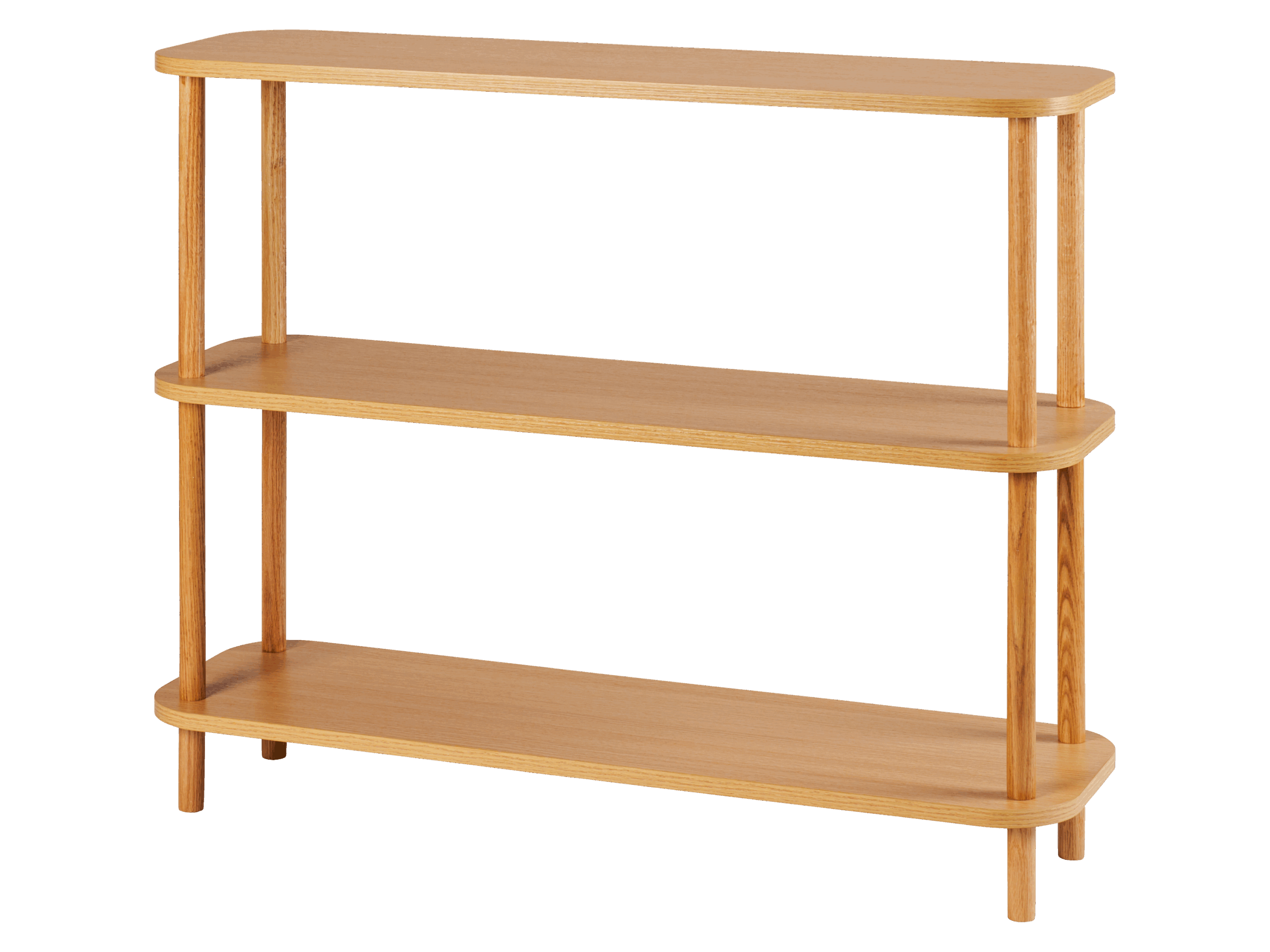 LIVARNO home Regal mit abgerundeten Ecken 100x30x80 cm