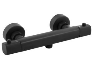 LIVARNO home Thermostat-Duscharmatur / Thermostat-Wannenfüllarmatur (Duscharmatur, Schwarz)