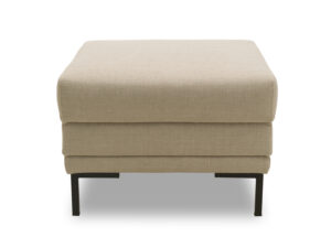 LOOKS by Wolfgang Joop Hocker / Sessel / Sitzer / Sofa "Looks VII", mit eleganten Metallfüßen (Hocker, beige)