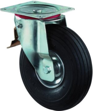 Lenkrolle 260mm L420.C90 Platte,Luftrad,RL,Fest L420.C90.260