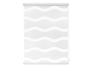 Lichtblick Duo Rollo Welle Klemmfix, ohne Bohren (Weiß, 100x150 cm)