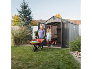 Lifetime Gerätehaus "Jupiter", Stahl/Kunststoff, mit Regal und Wandhaken