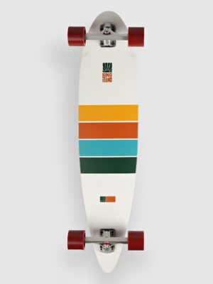 Long Island Longboards Stripe 39"X9" Pintail Complete white