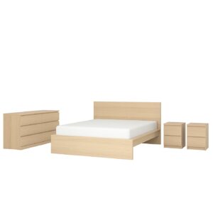 MALM Schlafzimmermöbel 4er-Set