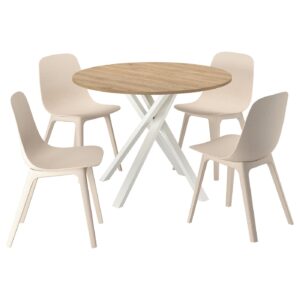 MARIEDAMM / ODGER Tisch und 4 Stühle
