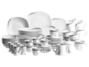 MÄSER Geschirrset "Linea Nera", 62-teilig