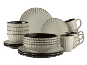 MÄSER Serie Confino, Geschirr Set, 20 tlg (Beige / Braun)