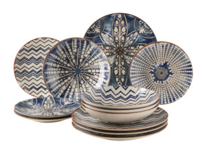 MÄSER Teller-Set "Iberico Blue", 12-teilig
