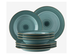 MÄSER Teller-Set "Prospero", 8-teilig, handbemalt