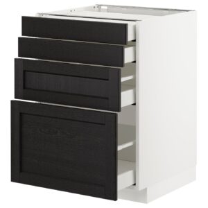 METOD / MAXIMERA Unterschr., 4 Fronten/4 Schubladen