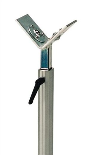 Materialstütze V-Gabel/Kugelrollen, STA H750-1230mm Trgf.150kg