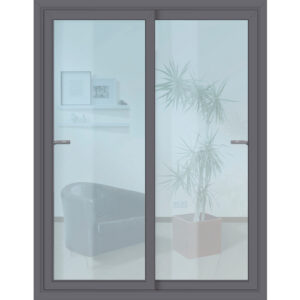 Meeth Schiebetür "96/2", B x H: 150 x 200 cm - grau