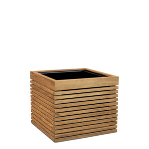 Modulo Pflanzkasten quadratisch, 51 x 51 x 43 cm, teak natur