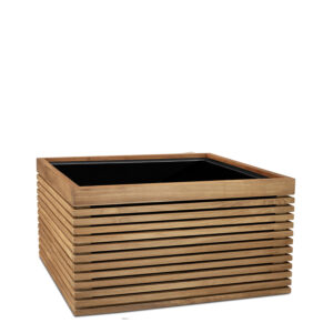 Modulo Pflanzkasten quadratisch, 80 x 80 x 43 cm, teak natur