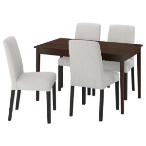 NÄSINGE / BERGMUND Tisch und 4 Stühle