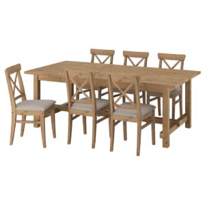 NORDVIKEN / INGOLF Tisch und 6 Stühle