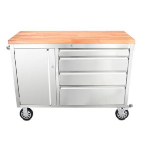 Ondis24 Werkstattwagen, BxHxT: 130 x 92 x 48,5 cm, Metall - silberfarben