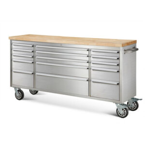 Ondis24 Werkstattwagen, BxHxT: 198 x 95 x 49 cm, Metall - silberfarben