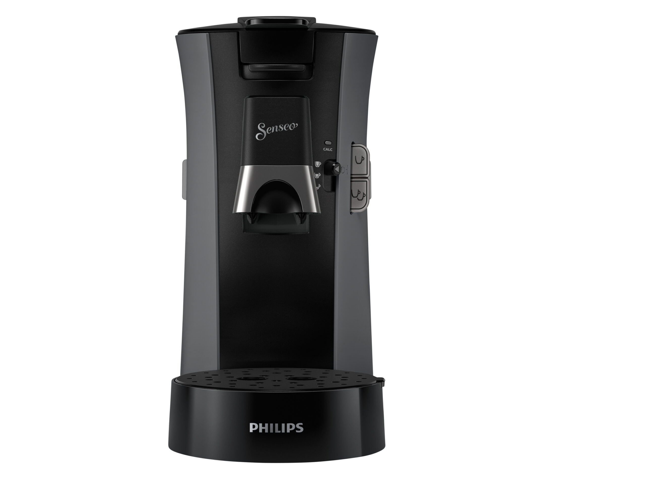 PHILIPS Senseo Select Kaffeepadmaschine (grau/schwarz)