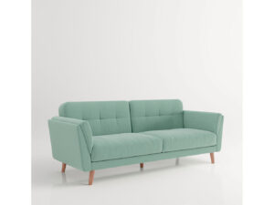 Phoenix Helsinki Schlafsofa, 3-Sitzer, mit Arm- und Rückenlehne, Messivholzmetallfüsse (mint)