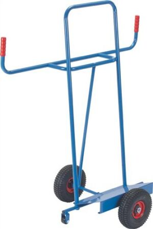 Plattenkarre Trgf.400kg H.1430mm, Aufl.-L500xB200mm Bereif.Vollgummi brillantblau