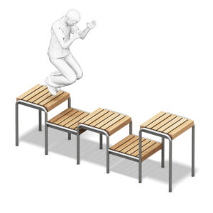 Playparc Calisthenics-Anlage "Squat-Plattform", Pro