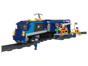 Playtive Clippys Bausteine Set Bahnwelt (Personenzug)