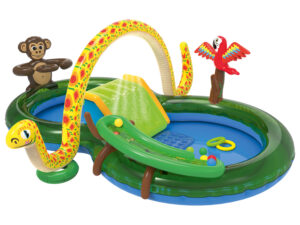 Playtive Kinder Erlebnispool, mit Wassersprüher und Rutsche