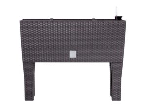 Prosperplast Blumenkasten mit Bewässerungseinsatz in Rattan-Optik "Rato Case High" (umber, B 80 x H 62 x T 33 cm)