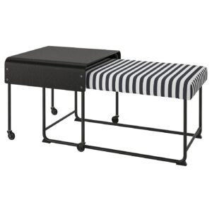 RÄVSAL Beistelltisch mit Bank