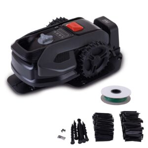 Rasenmähroboter RRMA500APP Scheppach Black - 500m2 Rasenfläche | 160mm Schnittbreite | 20-50mm Schnitthöhe | 61dB(A) Geräuscharm | 25% Steigung