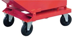 Rollensatz 2 Lenk- u.2 Bockrollen, VG Trgf.1350 kg f.Beh.m.kastenförmiger Mulde