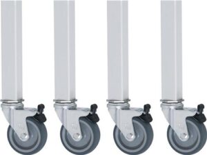 Rollensatz 4 Lenkrollen m.Feststeller, D.125mm f.Arbeitstisch H.800-850mm