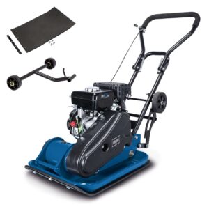 Rüttelplatte HP2300S Scheppach - 23 kN | 5,6PS | 82 kg | 30cm Verdichtung | Matte & Fahrvorrichtung