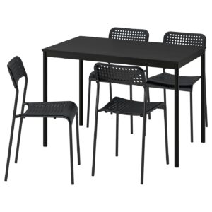 SANDSBERG Tisch und 4 Stühle
