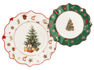 SILVERCREST® Servierteller-Set / Keksdose / Servierschalen-Set (Tannenbaum)