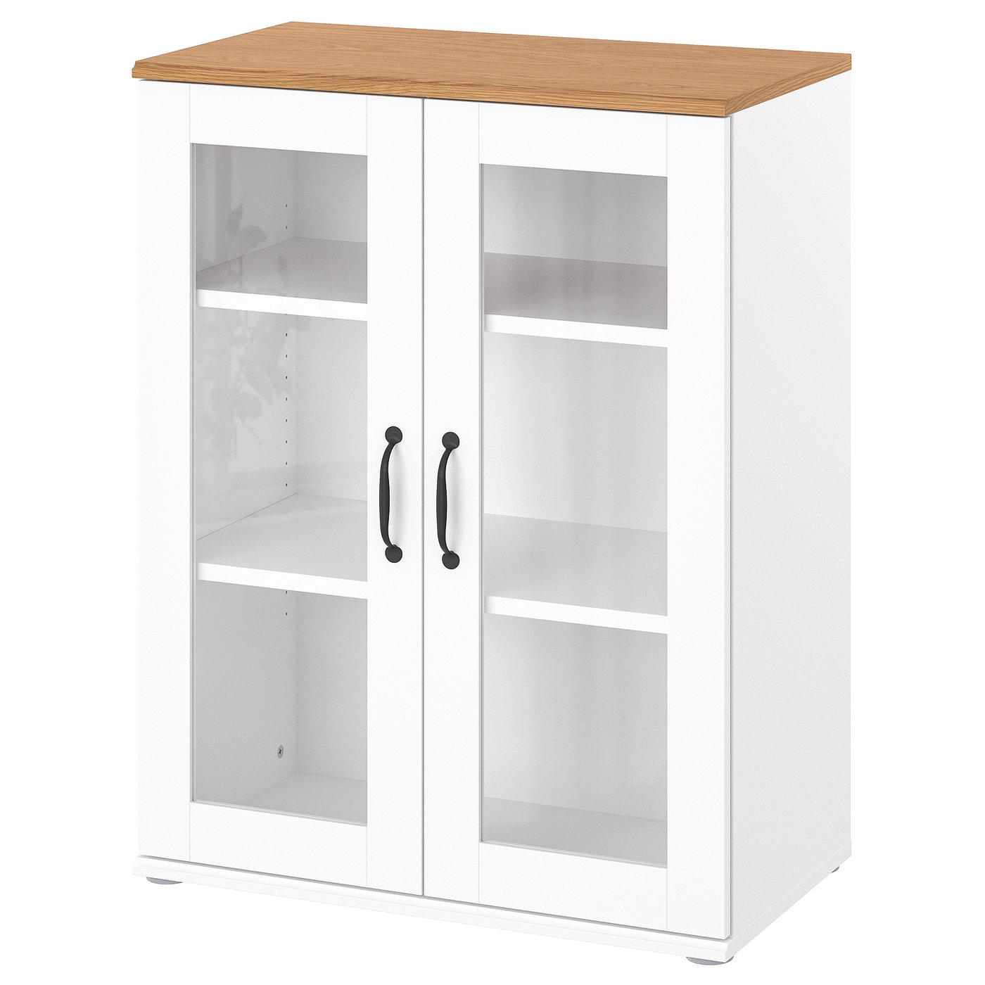 SKRUVBY Schrank mit Vitrinentüren