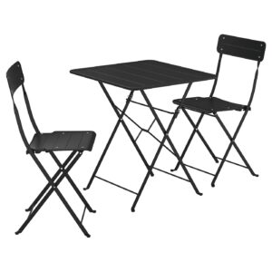 SUNDSÖ Tisch und 2 Klappstühle
