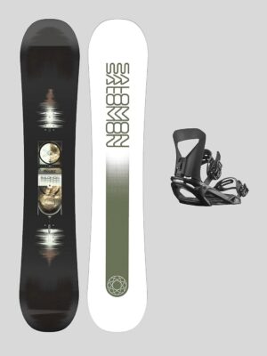 Salomon Pulse + Pact Black L 2026 Snowboard-Set uni