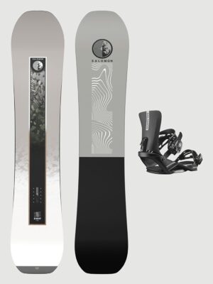 Salomon Sight+Rythm Black M 2026 Snowboard-Set pattern