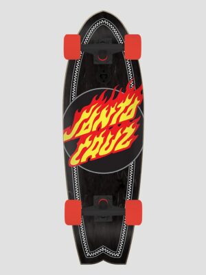 Santa Cruz Flame Dot Check Shark 8.8" Cruiser black