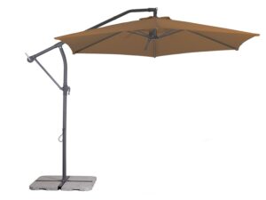 Schneider Ampelschirm Palmera, ca. 300 cm Ø, 6-teilig inkl. Schutzhülle (mocca)