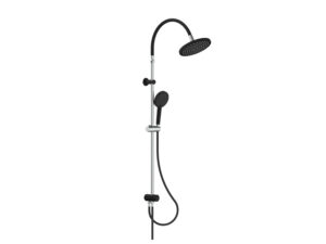 Schütte Duschsystem "MATAO RAIN", bewegliche Regendusche und Handbrause, chrom/schwarz