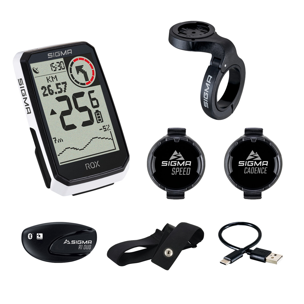 Sigma ROX 4.0 ENDURANCE GPS-Fahrradcomputer SENSOR-SET