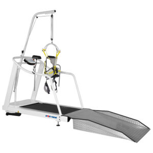 Sport-Thieme Laufband "T4000 MED", Mit Handlauf, Unterarmstütze, Galgen, Rampe