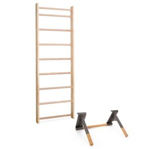 Sport-Thieme Sprossenwand mit Klimmzug-Dip-Stange, Sprossenwand 230x80 cm