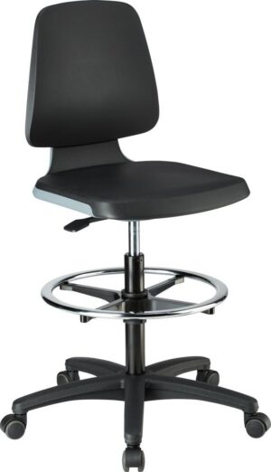 Stuhl Labsit 4 anthrazit Integr.Schaum,m.Rollen