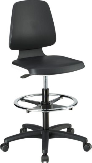 Stuhl Labsit 4 weiß Integr.Schaum,m.Rollen