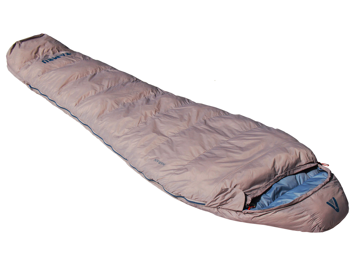 TAMBU Mumienschlafsack Naram grau/blau